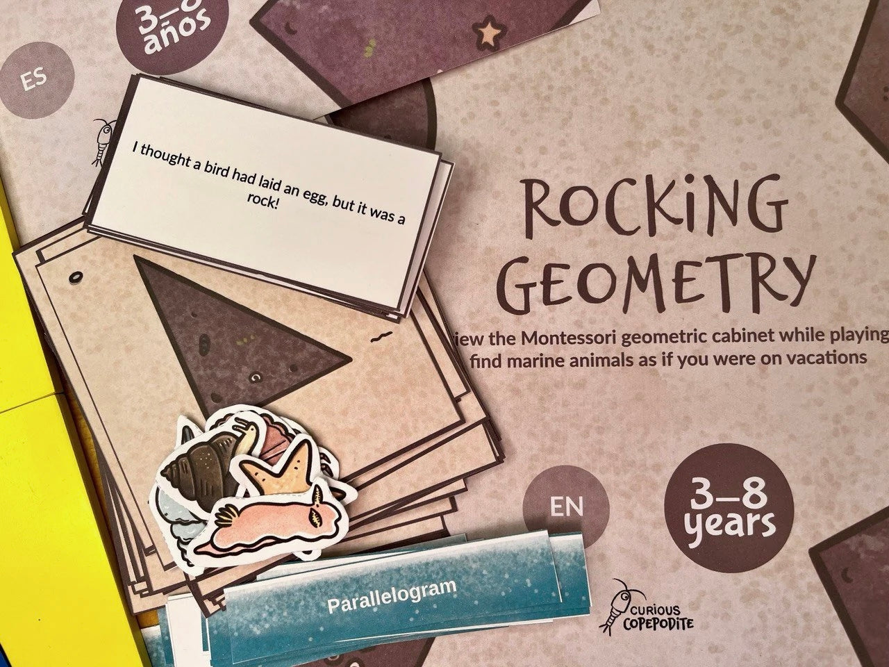 Rocking Geometry! A Montessori Geometric Cabinet Bilingual Game