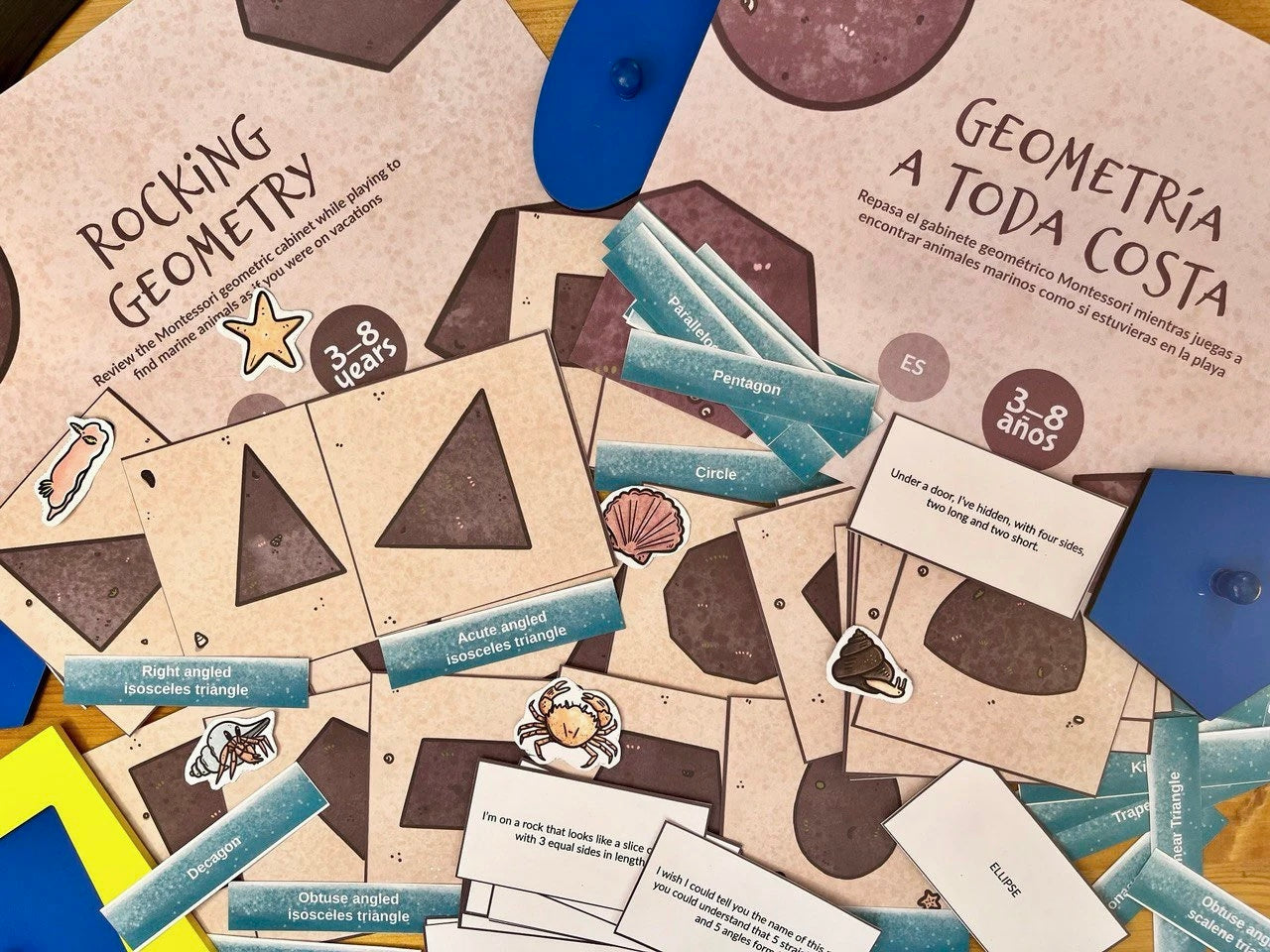 Rocking Geometry! A Montessori Geometric Cabinet Bilingual Game